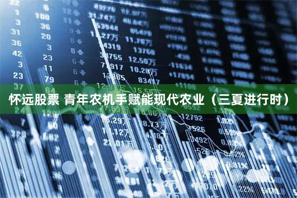 怀远股票 青年农机手赋能现代农业(三夏进行时)
